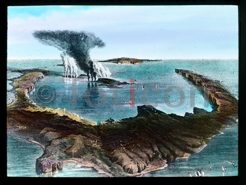 Ausbruch des Vulkans Santorin ; Volcanic eruption of Santorini (foticon-simon-vulkanismus-359-048.jpg)